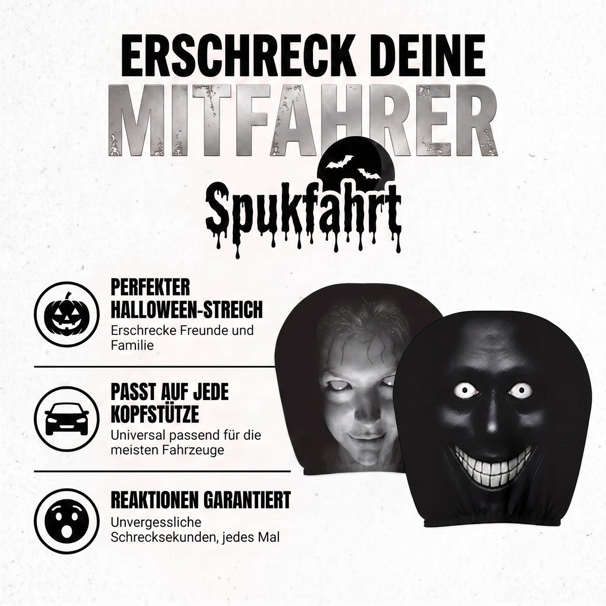 SpukFahrt™ Kopfstützenbezüge
